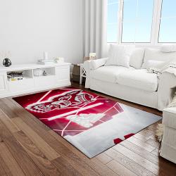 NCAA NC State Wolfpack Sport Basketball And Foolball Team Logo Rectangle Area Rug NCSW36