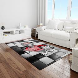 NCAA NC State Wolfpack Sport Basketball And Foolball Team Logo Rectangle Area Rug NCSW38