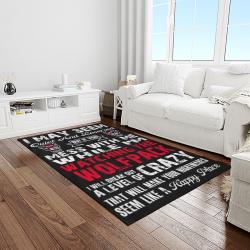 NCAA NC State Wolfpack Sport Basketball And Foolball Team Logo Rectangle Area Rug NCSW45