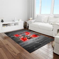 NCAA Nebraska Cornhuskers College Sport Basketball And Foolball Team Logo Rectangle Area Rug NCS03