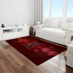 NCAA Nebraska Cornhuskers College Sport Basketball And Foolball Team Logo Rectangle Area Rug NCS04