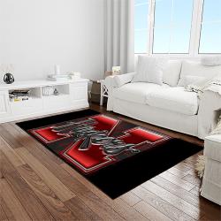 NCAA Nebraska Cornhuskers College Sport Basketball And Foolball Team Logo Rectangle Area Rug NCS15