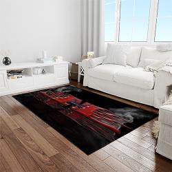 NCAA Nebraska Cornhuskers College Sport Basketball And Foolball Team Logo Rectangle Area Rug NCS16