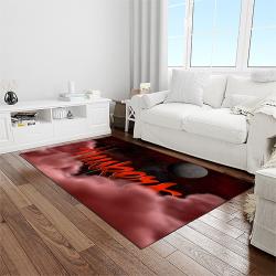 NCAA Nebraska Cornhuskers College Sport Basketball And Foolball Team Logo Rectangle Area Rug NCS19