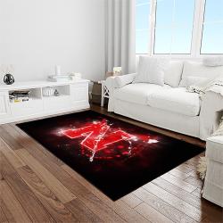 NCAA Nebraska Cornhuskers College Sport Basketball And Foolball Team Logo Rectangle Area Rug NCS28