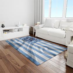 NCAA North Carolina Tar Heels College Sport Basketball And Foolball Team Logo Rectangle Area Rug NCTH01