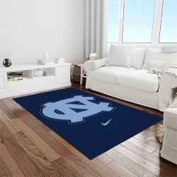 NCAA North Carolina Tar Heels College Sport Basketball And Foolball Team Logo Rectangle Area Rug NCTH08