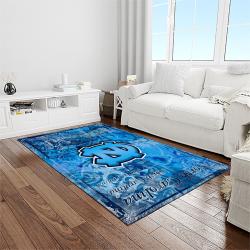 NCAA North Carolina Tar Heels College Sport Basketball And Foolball Team Logo Rectangle Area Rug NCTH15