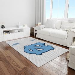 NCAA North Carolina Tar Heels College Sport Basketball And Foolball Team Logo Rectangle Area Rug NCTH18