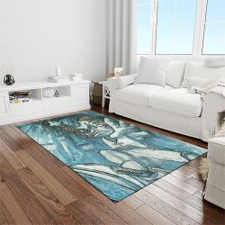 NCAA North Carolina Tar Heels College Sport Basketball And Foolball Team Logo Rectangle Area Rug NCTH30