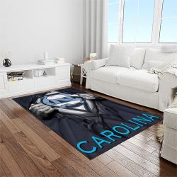 NCAA North Carolina Tar Heels College Sport Basketball And Foolball Team Logo Rectangle Area Rug NCTH32