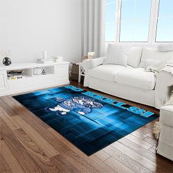NCAA North Carolina Tar Heels College Sport Basketball And Foolball Team Logo Rectangle Area Rug NCTH34