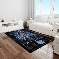 NCAA North Carolina Tar Heels College Sport Basketball And Foolball Team Logo Rectangle Area Rug NCTH46