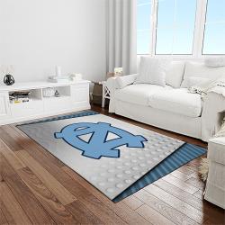 NCAA North Carolina Tar Heels College Sport Basketball And Foolball Team Logo Rectangle Area Rug NCTH70