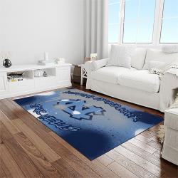 NCAA North Carolina Tar Heels College Sport Basketball And Foolball Team Logo Rectangle Area Rug NCTH73