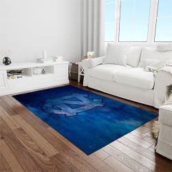 NCAA North Carolina Tar Heels College Sport Basketball And Foolball Team Logo Rectangle Area Rug NCTH77