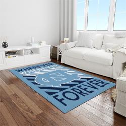 NCAA North Carolina Tar Heels College Sport Basketball And Foolball Team Logo Rectangle Area Rug NCTH80