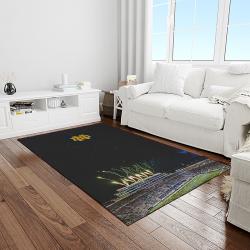 NCAA Notre Dame Fighting Sport Basketball And Foolball Team Logo Rectangle Area Rug NDF27