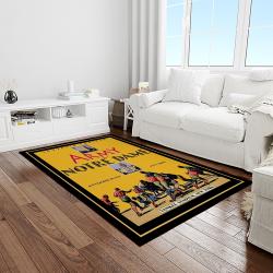 NCAA Notre Dame Fighting Sport Basketball And Foolball Team Logo Rectangle Area Rug NDF45