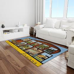 NCAA Notre Dame Fighting Sport Basketball And Foolball Team Logo Rectangle Area Rug NDF50