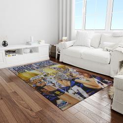 NCAA Notre Dame Fighting Sport Basketball And Foolball Team Logo Rectangle Area Rug NDF57