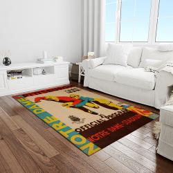 NCAA Notre Dame Fighting Sport Basketball And Foolball Team Logo Rectangle Area Rug NDF58