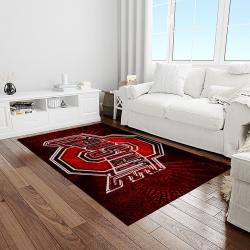 NCAA Ohio State Buckeyes College Sport Basketball And Foolball Team Logo Rectangle Area Rug OSB21