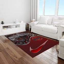 NCAA Ohio State Buckeyes College Sport Basketball And Foolball Team Logo Rectangle Area Rug OSB40