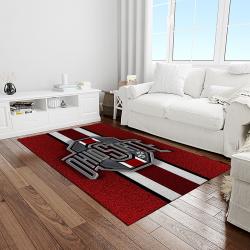 NCAA Ohio State Buckeyes College Sport Basketball And Foolball Team Logo Rectangle Area Rug OSB41