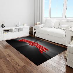 NCAA Ohio State Buckeyes College Sport Basketball And Foolball Team Logo Rectangle Area Rug OSB47