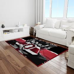 NCAA Ohio State Buckeyes College Sport Basketball And Foolball Team Logo Rectangle Area Rug OSB57