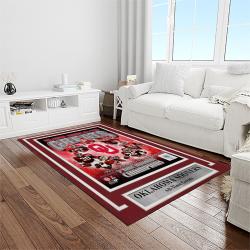NCAA Oklahoma Sooners Sport Basketball And Foolball Team Logo Rectangle Area Rug OS21