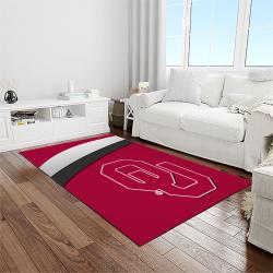 NCAA Oklahoma Sooners Sport Basketball And Foolball Team Logo Rectangle Area Rug OS34