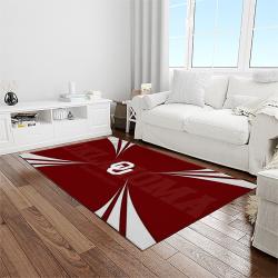 NCAA Oklahoma Sooners Sport Basketball And Foolball Team Logo Rectangle Area Rug OS36