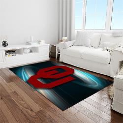 NCAA Oklahoma Sooners Sport Basketball And Foolball Team Logo Rectangle Area Rug OS41