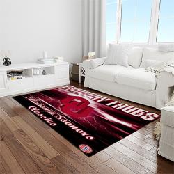 NCAA Oklahoma Sooners Sport Basketball And Foolball Team Logo Rectangle Area Rug OS43