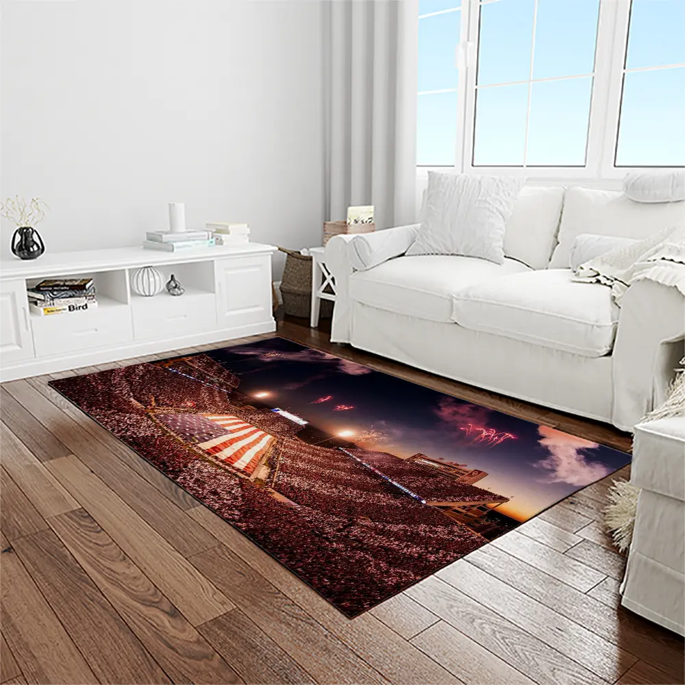 NCAA Oklahoma Sooners Sport Basketball And Foolball Team Logo Rectangle Area Rug OS62