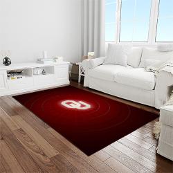 NCAA Oklahoma Sooners Sport Basketball And Foolball Team Logo Rectangle Area Rug OS65