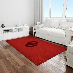 NCAA Oklahoma Sooners Sport Basketball And Foolball Team Logo Rectangle Area Rug OS69