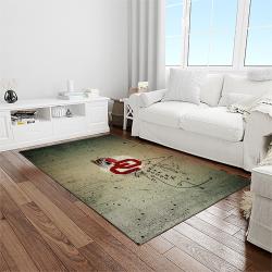 NCAA Oklahoma Sooners Sport Basketball And Foolball Team Logo Rectangle Area Rug OS71