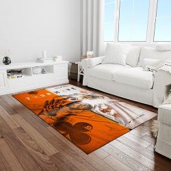 NCAA Oklahoma State Cowboys Sport Basketball And Foolball Team Logo Rectangle Area Rug OSC16