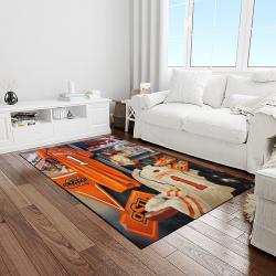 NCAA Oklahoma State Cowboys Sport Basketball And Foolball Team Logo Rectangle Area Rug OSC18