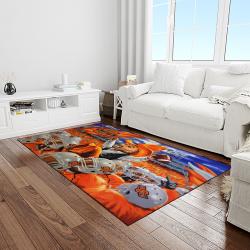 NCAA Oklahoma State Cowboys Sport Basketball And Foolball Team Logo Rectangle Area Rug OSC20