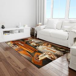 NCAA Oklahoma State Cowboys Sport Basketball And Foolball Team Logo Rectangle Area Rug OSC21