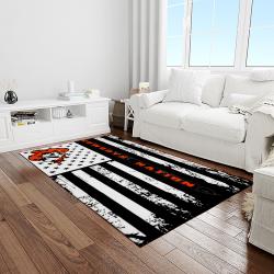 NCAA Oklahoma State Cowboys Sport Basketball And Foolball Team Logo Rectangle Area Rug OSC24