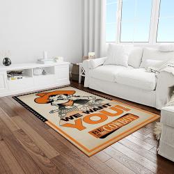NCAA Oklahoma State Cowboys Sport Basketball And Foolball Team Logo Rectangle Area Rug OSC25