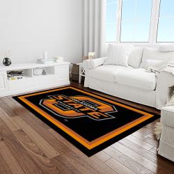 NCAA Oklahoma State Cowboys Sport Basketball And Foolball Team Logo Rectangle Area Rug OSC36