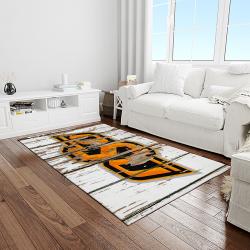 NCAA Oklahoma State Cowboys Sport Basketball And Foolball Team Logo Rectangle Area Rug OSC37
