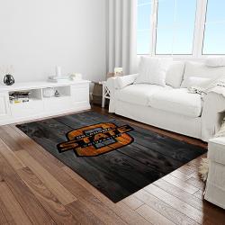 NCAA Oklahoma State Cowboys Sport Basketball And Foolball Team Logo Rectangle Area Rug OSC68