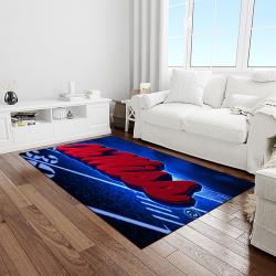 NCAA Ole Miss Rebels Sport Basketball And Foolball Team Logo Rectangle Area Rug OMR28